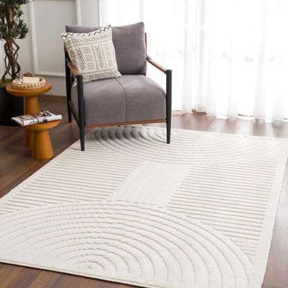 Deron White Washable Area Rug-2