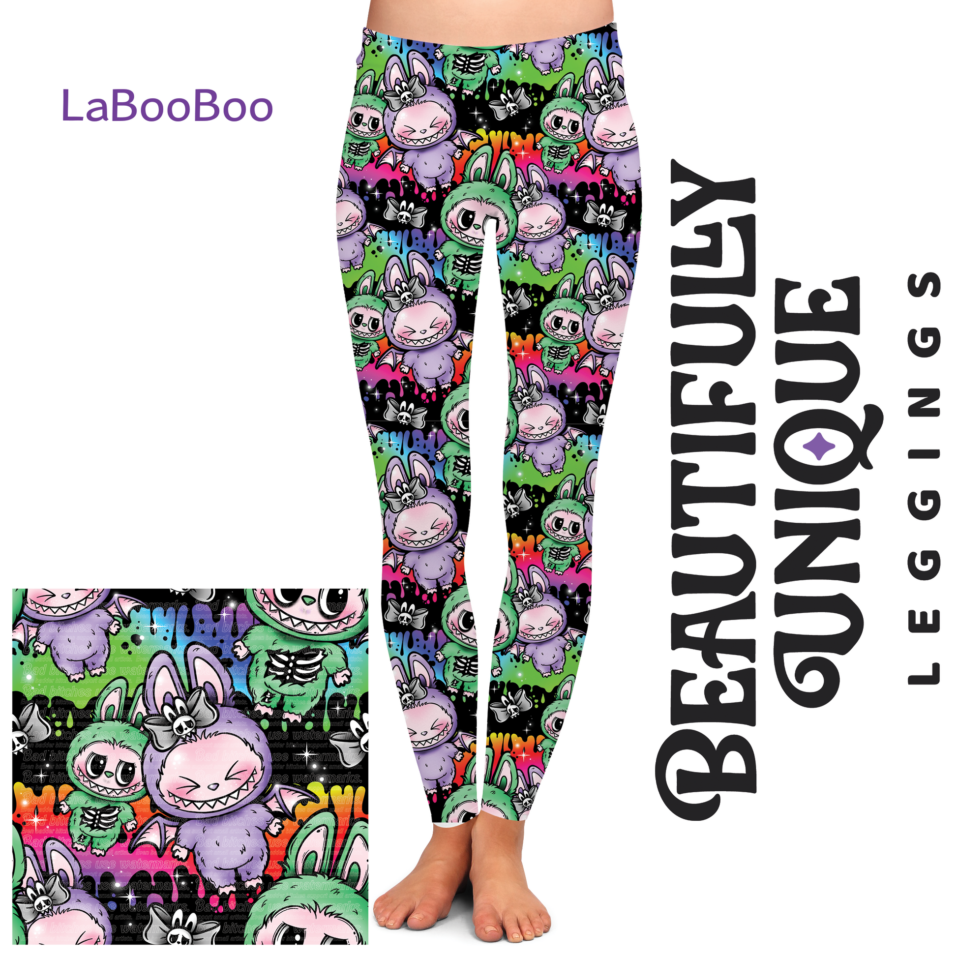 LaBooBoo Semi-Exclusive Leggings - High-quality Handcrafted Vibrant-0