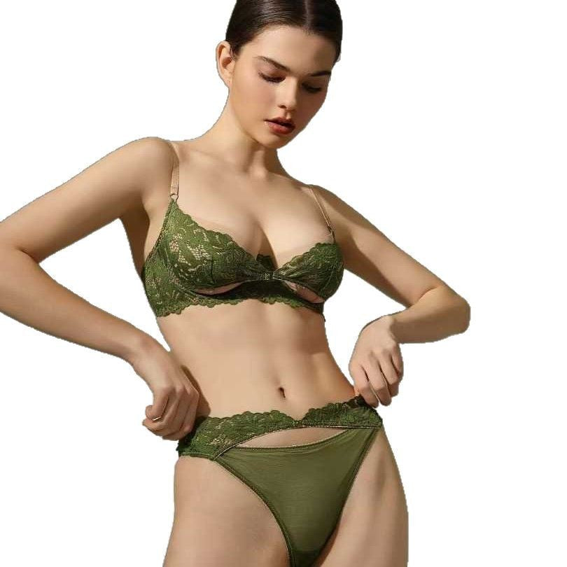 Lace Bra Set with Ultra-Thin Cup For Women, Minimizer Push-Up, Midtown, BYMANYC New York.-0