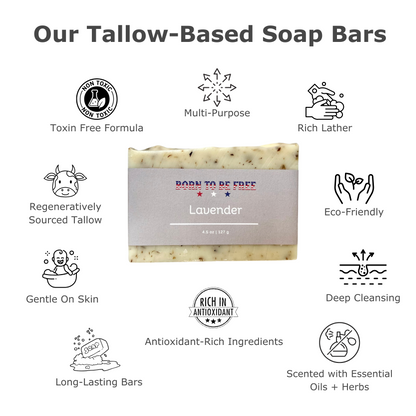 Lavender Tallow Soap Bar-2