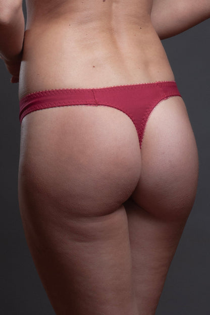 Lavinia Sweet Raspberry Soft Cotton Thong-1