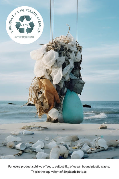 Bleu iPhone Lightning cable · 2 meter · Made of recycled fishing nets-3