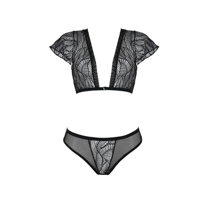 Soft Sheer Lace Top & Bikini Set Passion Eco Leafa-2