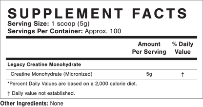 Legacy Creatine | 100 Servings | Pure Creatine Monohydrate-1