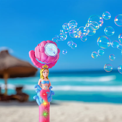 Light Up Seashell Mermaid Bubble Wand-4