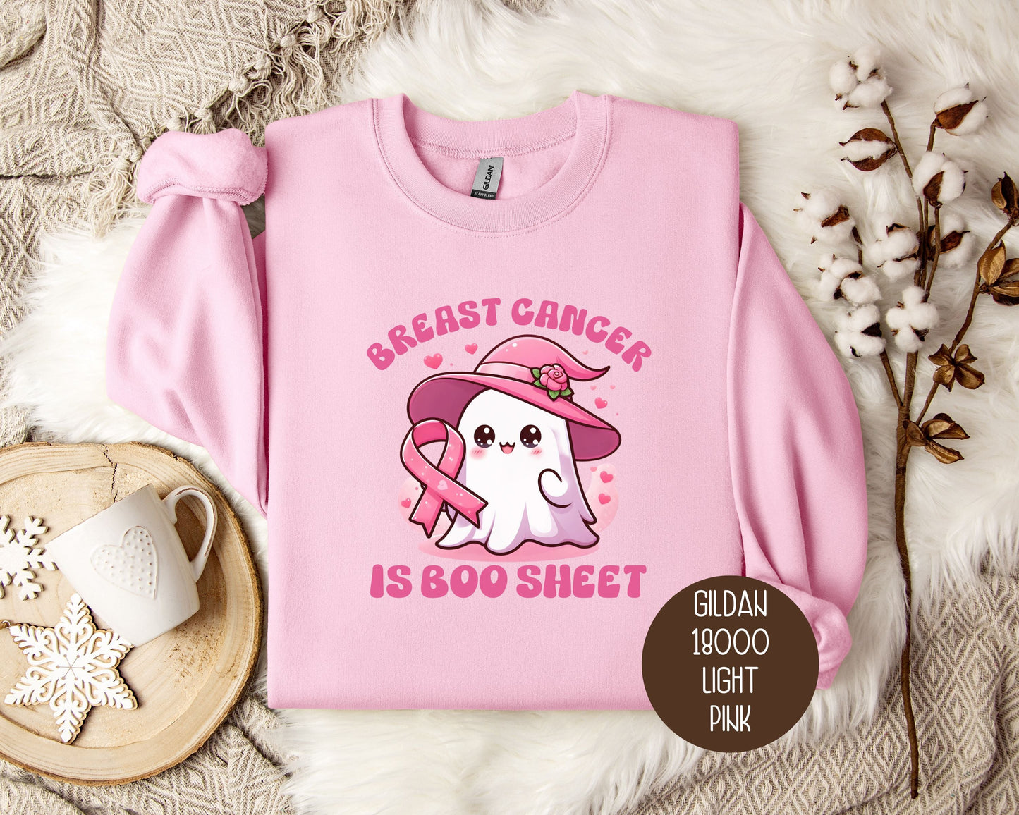 Breast Cancer Is Boo Sheet Sweatshirt-1