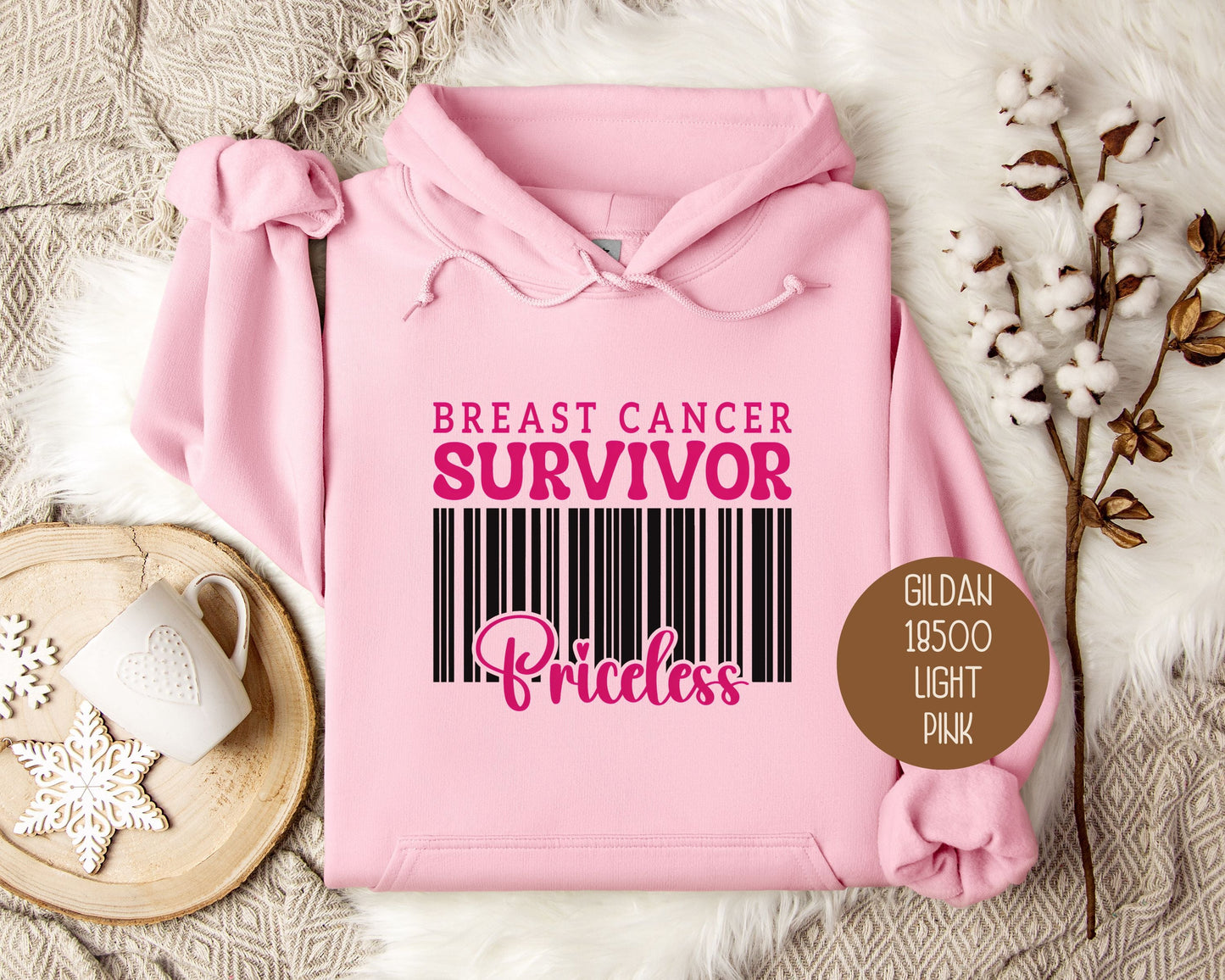 Breast Cancer Survivor Priceless Hoodie-1