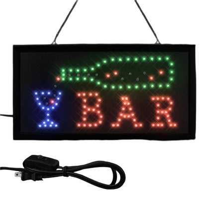 Light Up Retro Flashing Plug in Bar Vintage Sign-0