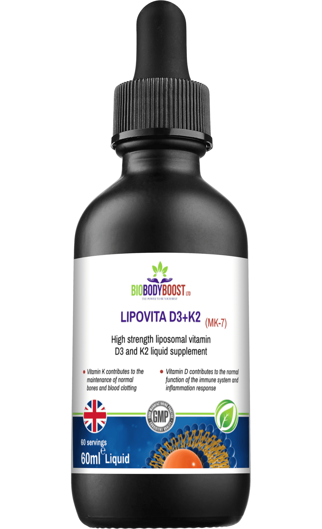 Lipovita Liposomal D3 K2 Drops: Bone & Immune Support-3