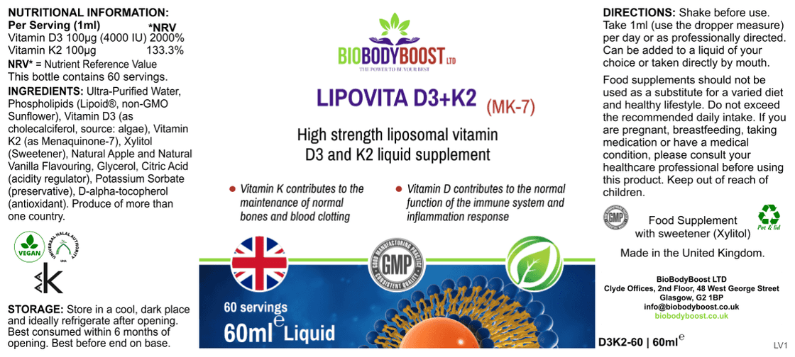 Lipovita Liposomal D3 K2 Drops: Bone & Immune Support-4