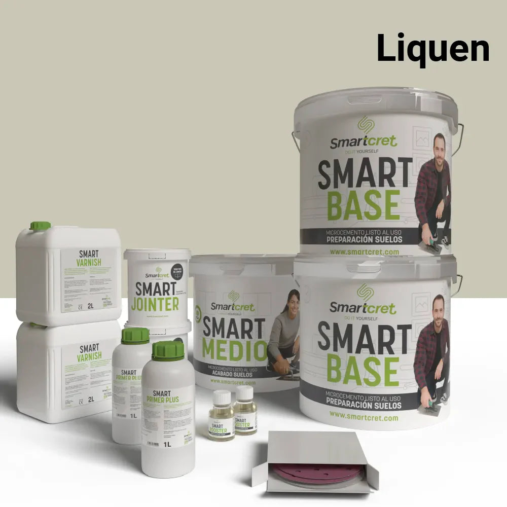 Kit de microcemento para suelos de cocina con azulejos de 16 m²-14