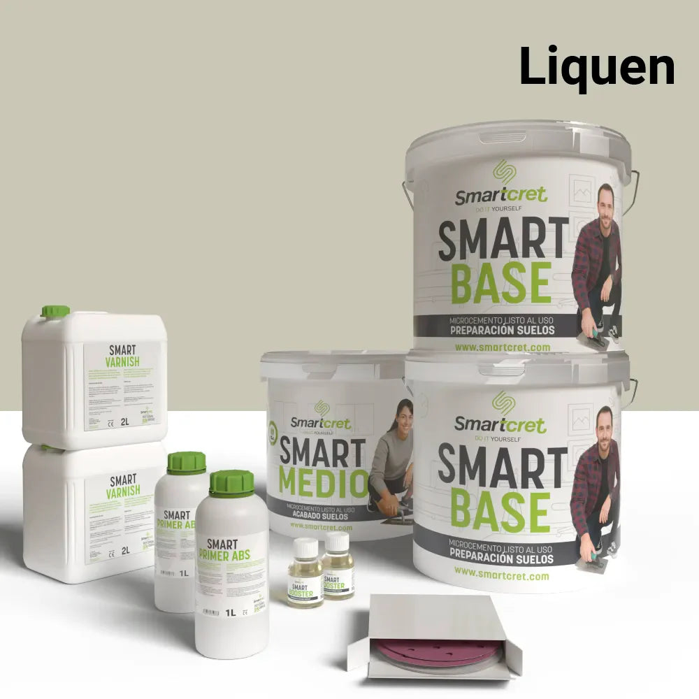 Kit microcemento para suelo de cocina de cemento u hormigón de 16 m²-14