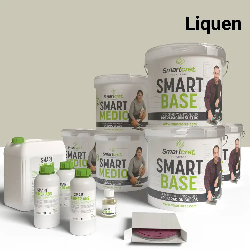 Kit microcemento para suelo cocina de cemento u hormigón para 24 m²-14