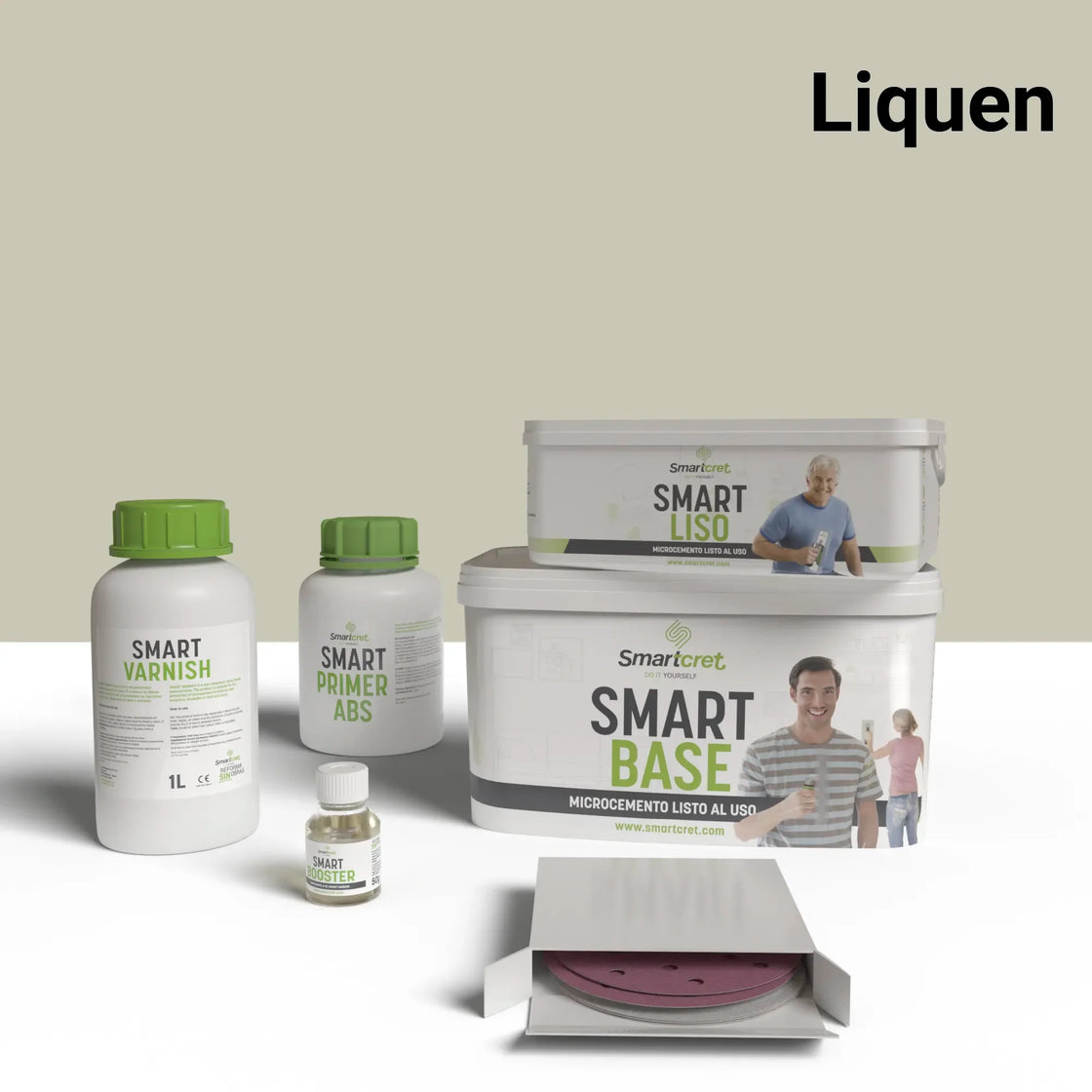 Kit de microcemento para encimera de obra de 4 m²-14