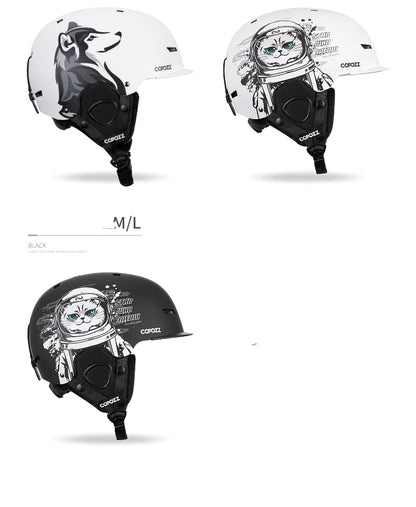 Integrated Snow Goggles with Crash Helmet for Adults