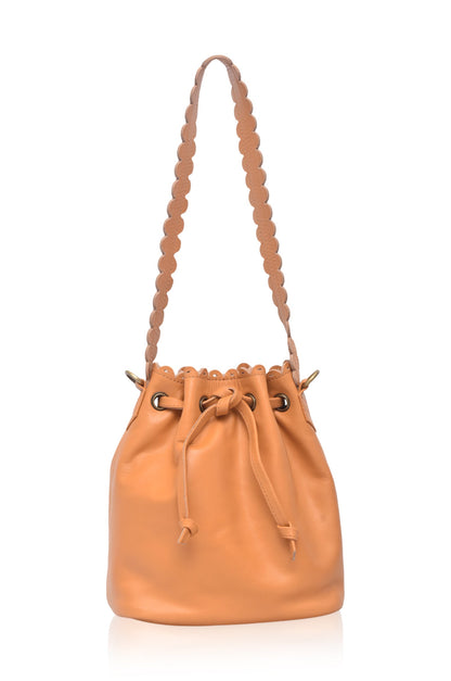 Luisa Scalloped Bucket Bag-6