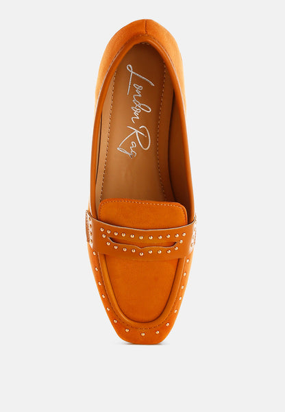 Lumina Penny Strap Studded Loafers-2