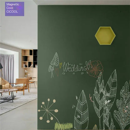 Double-Layer Magnetic Blackboard Wall Stickers for Kids