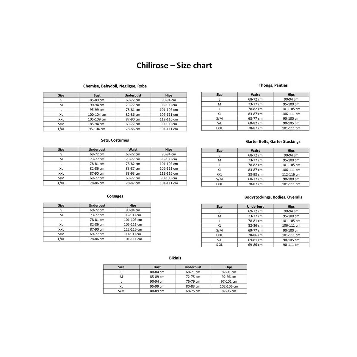 Bodystocking Chilirose S/M (S/M)-1