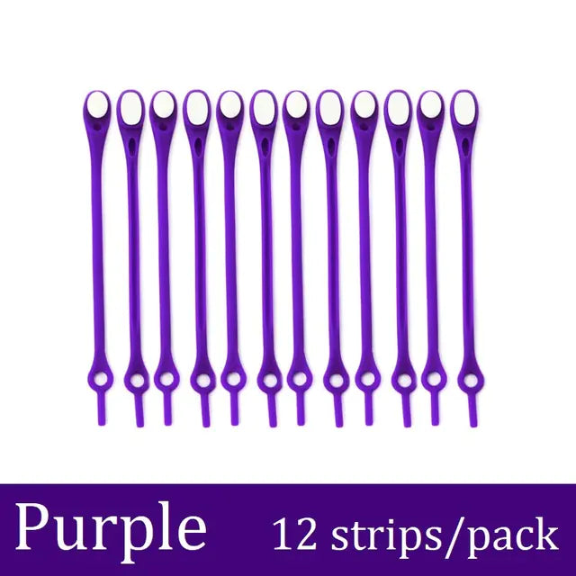 Elastic Silicone No-Tie Shoelaces for Kids and Adults