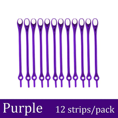 Elastic Silicone No-Tie Shoelaces for Kids and Adults