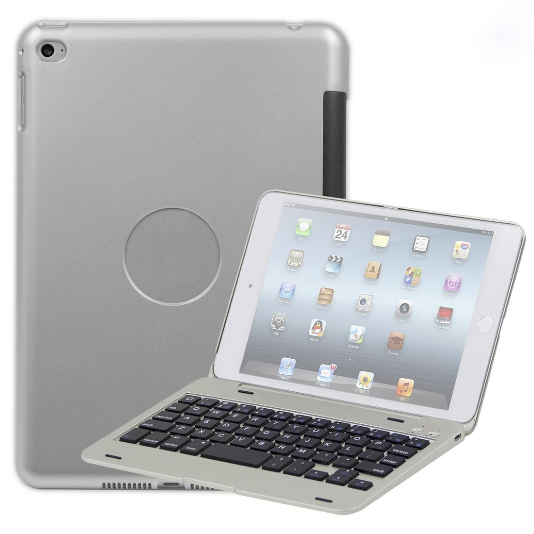 Bluetooth Keyboard Tablet Case For Ipad Mini 5 / 4 - Silver-3