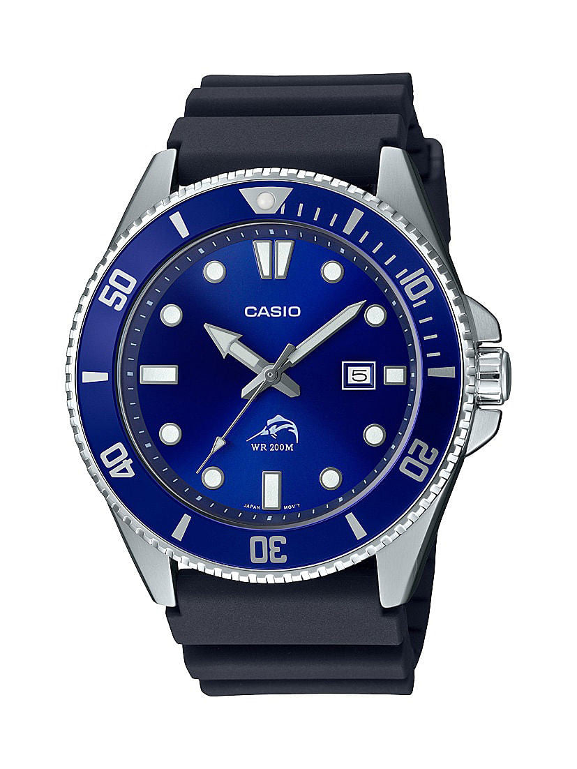 Casio Men's Diver Inspired Black Resin Strap Watch.........-0