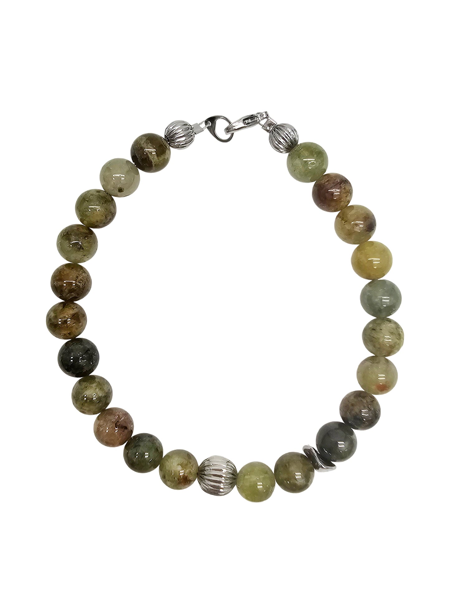 Green Garnet Men's Bracelet MEB15-0