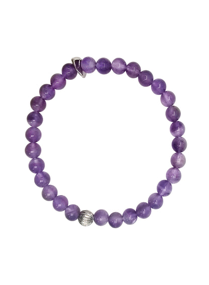 Amethyst Flexible Men's Bracelet MEB01-0