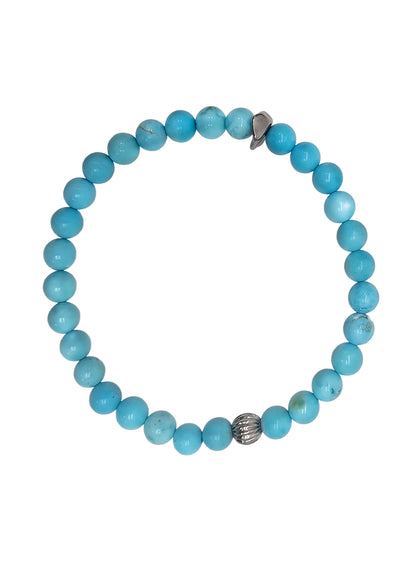 Blue Turquoise Flexible Men's Bracelet MEB19-0