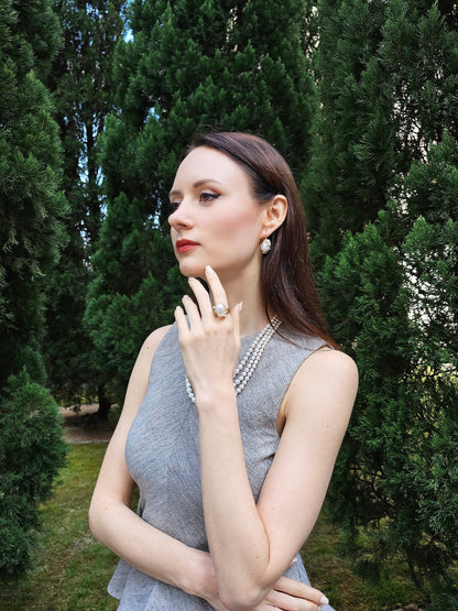 Baroque Pearls Dangle Earrings PE008-2