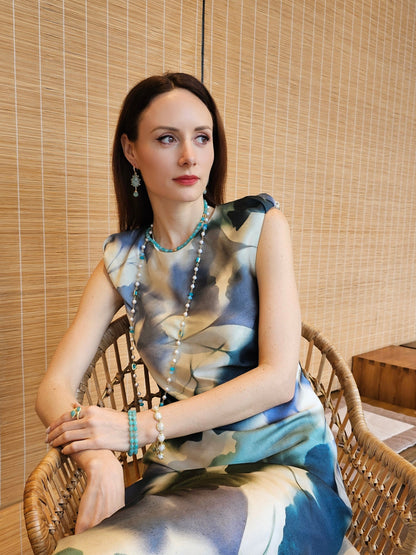 Amazonite Minimalist Short Necklace PN020-4