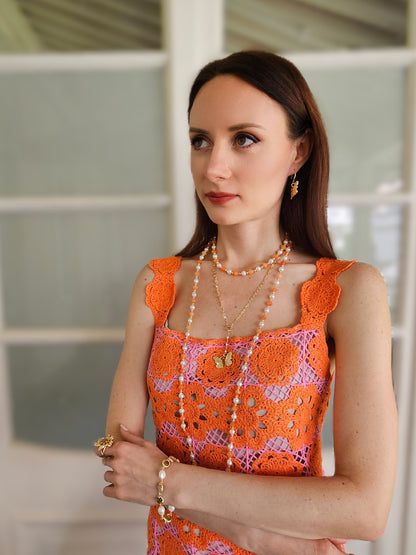 Butterfly Chain With Butterfly Pendant Versatile Necklace PN045-4