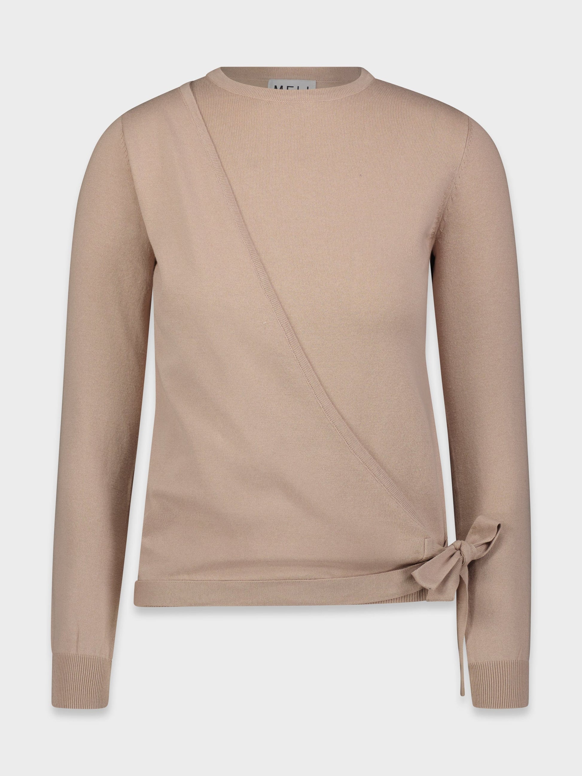 BASIC WRAP SWEATER-MAUVE-1