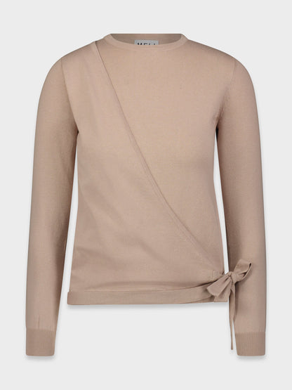BASIC WRAP SWEATER-MAUVE-1