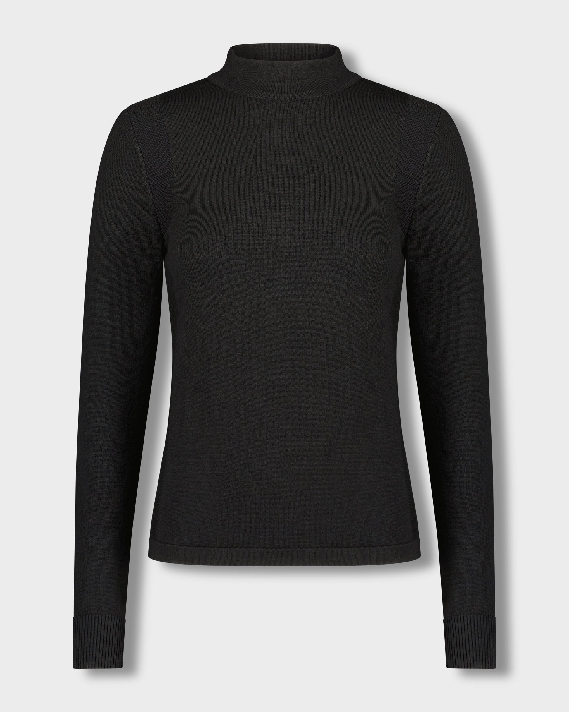 BASIC MOCK NECK TURTLENECK-BLACK-0