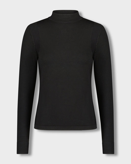 BASIC MOCK NECK TURTLENECK-BLACK-0