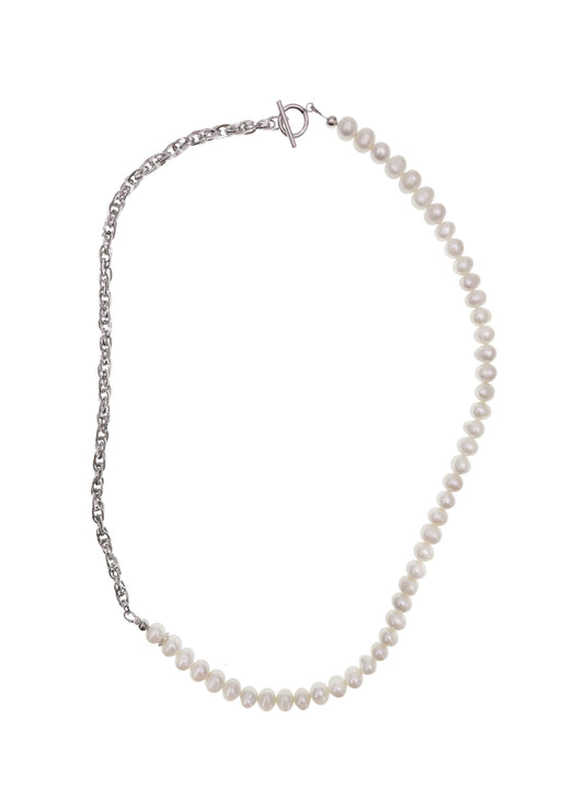 Freshwater Pearls With Chain Versatile Mens Necklace MEN07-0