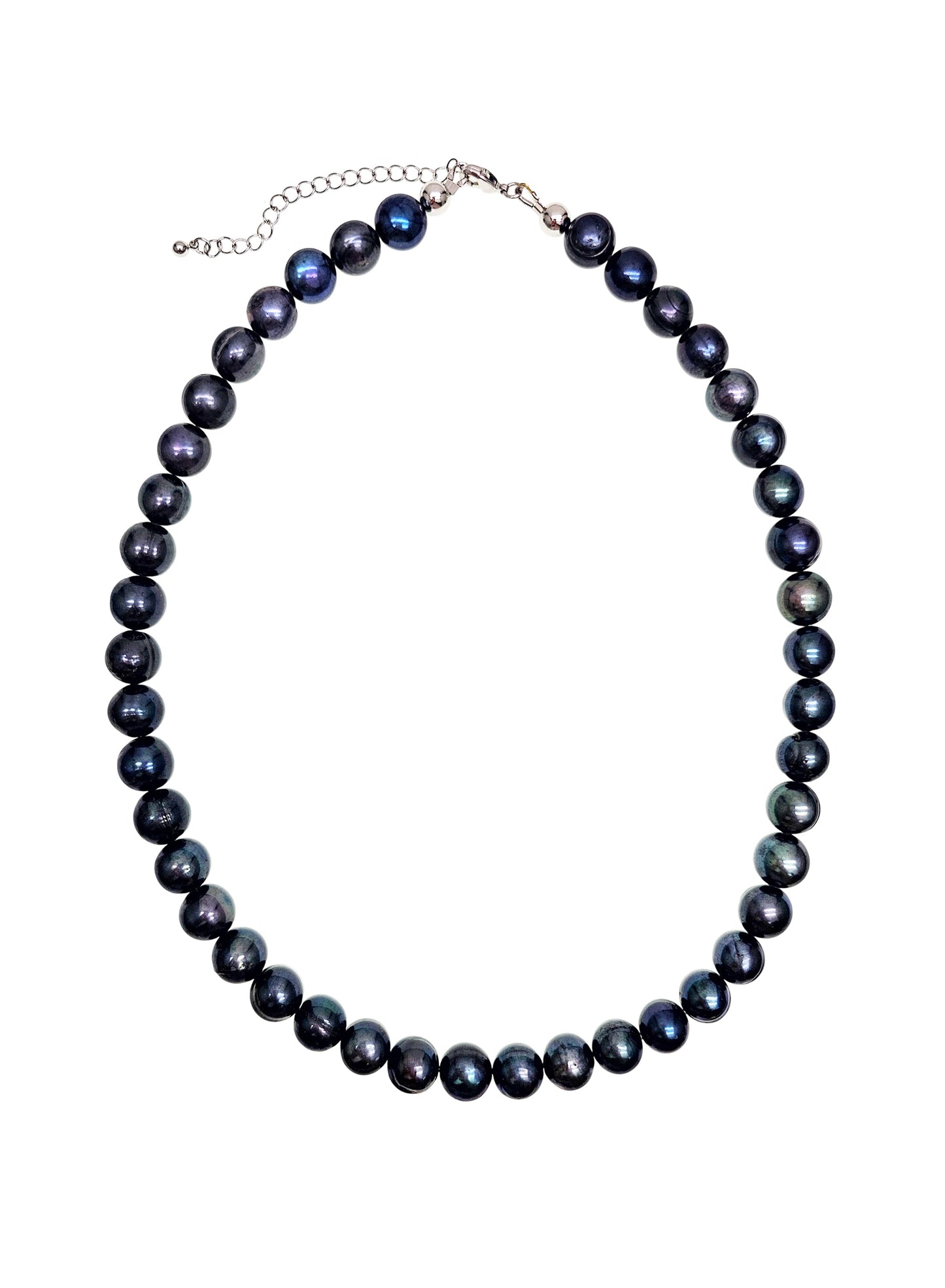 Deep Purple Freshwater Pearls Mens Necklace MEN02-1