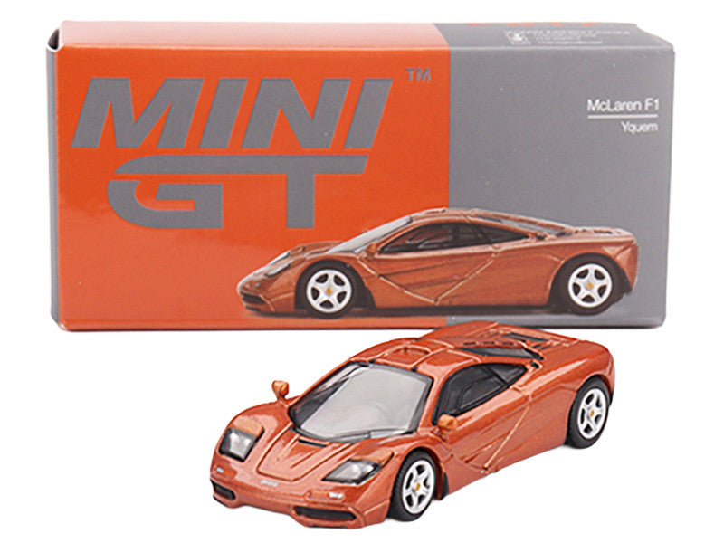 McLaren F1 Yquem Orange Metallic Limited Edition 1/64 Diecast Model Car by Mini GT-2