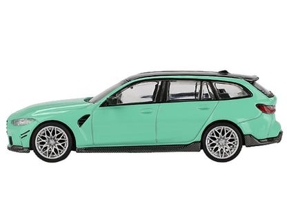 BMW M3 M Performance Touring Mint Green with Black Top Limited Edition 1/64 Diecast Model Car by Mini GT-0