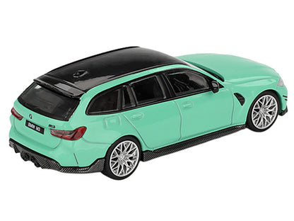 BMW M3 M Performance Touring Mint Green with Black Top Limited Edition 1/64 Diecast Model Car by Mini GT-2
