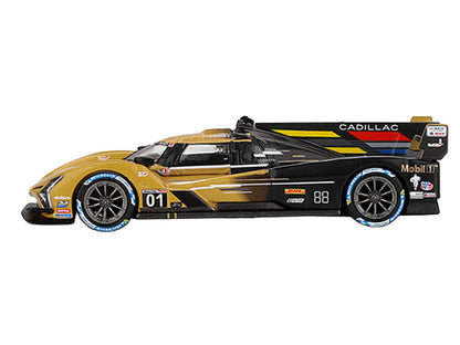 Cadillac V-Series.R #01 Sebastien Bourdais - Scott Dixon - Renger van der Zande "Cadillac Racing" 2nd Place IMSA "12 Hours of Sebring" (2024) Limited Edition 1/64 Diecast Model Car by Mini GT-0