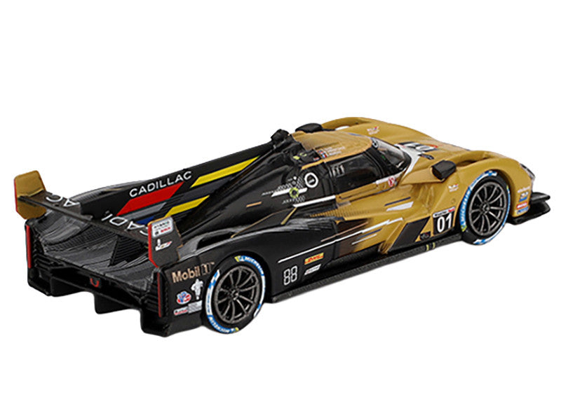 Cadillac V-Series.R #01 Sebastien Bourdais - Scott Dixon - Renger van der Zande "Cadillac Racing" 2nd Place IMSA "12 Hours of Sebring" (2024) Limited Edition 1/64 Diecast Model Car by Mini GT-1