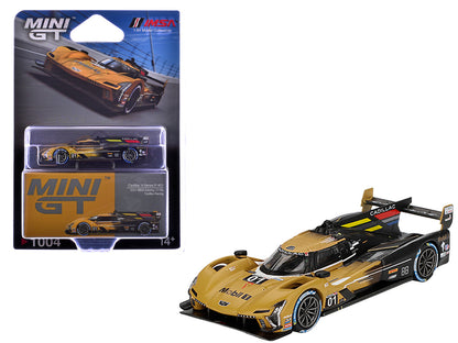 Cadillac V-Series.R #01 Sebastien Bourdais - Scott Dixon - Renger van der Zande "Cadillac Racing" 2nd Place IMSA "12 Hours of Sebring" (2024) Limited Edition 1/64 Diecast Model Car by Mini GT-2