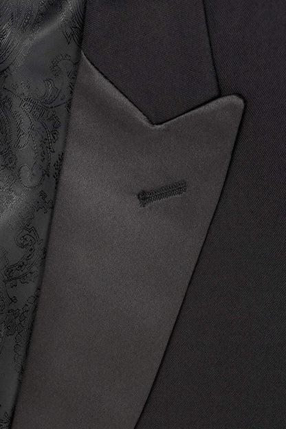 "Vermont" Black Tuxedo Jacket-1