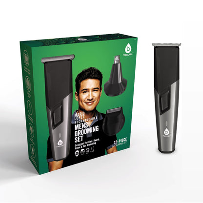 Mario Lopez Rechargeable Men's Grooming Set - Complete Hair, Beard, Nose, and Ear Grooming Kit-1