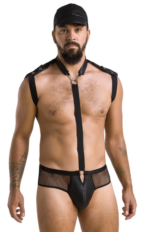 schwarzes Harness Set 038 - 2XL/3XL-0