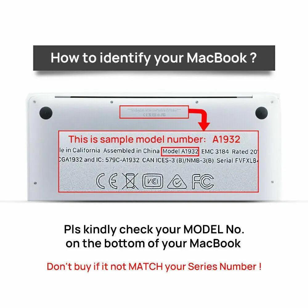 Frosted Transparent Case with Keyboard Cover for MacBook 13 to 16 Inch-3