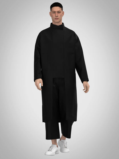 Manteau Taishô - Black - Précommande-3